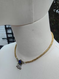 Image 2 of Festie Choker Stone bells- Blue