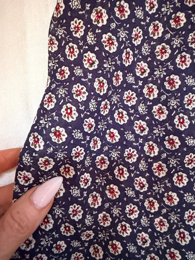 90s grunge era floral mini slip dress