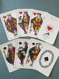 Image 1 of Jeu de 52 cartes Piémontais (Italie) 2eme moitié XXème siècle, 1959, tamponné as de coeur.