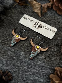 Image 3 of Desert Skull Earrings 