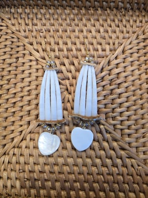 Image of Dentalium earrings 