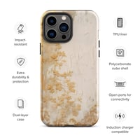 Image 23 of White and Gold Tattered Texture Goth Lolita Kawaii Baroque Tough Case for iPhone®