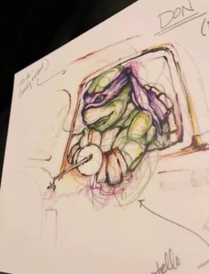 Image of Donatello Movie Sketch 