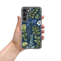 Image 9 of Art Nouveau Inspired Blue Boho Floral Clear Case for Samsung®