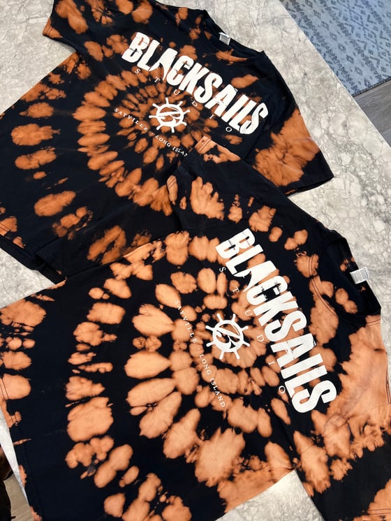 Image of Bleach-Dyed BlackSails T-Shirt