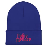 Image 3 of Polite Menace Cuffed Beanie cap