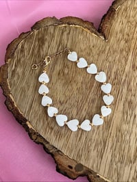 Image 5 of Mother of Pearl Heart Bracelet