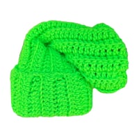 NEON GREEN SLOUCHY BEANIE