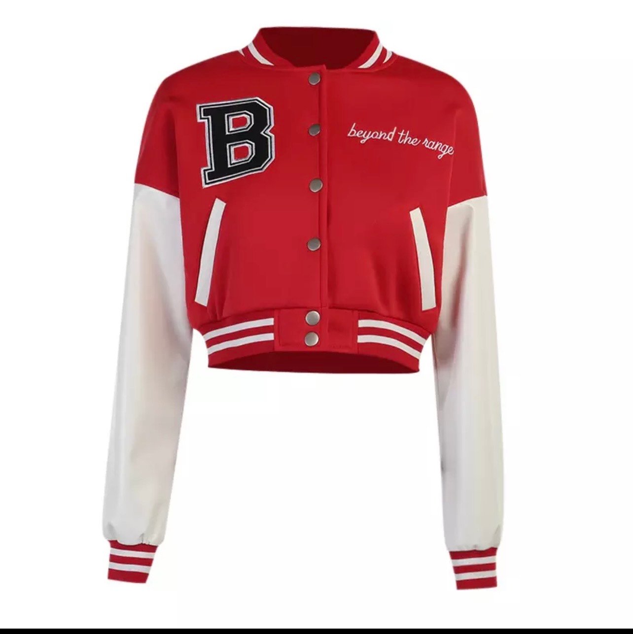 cropped varsity jacket