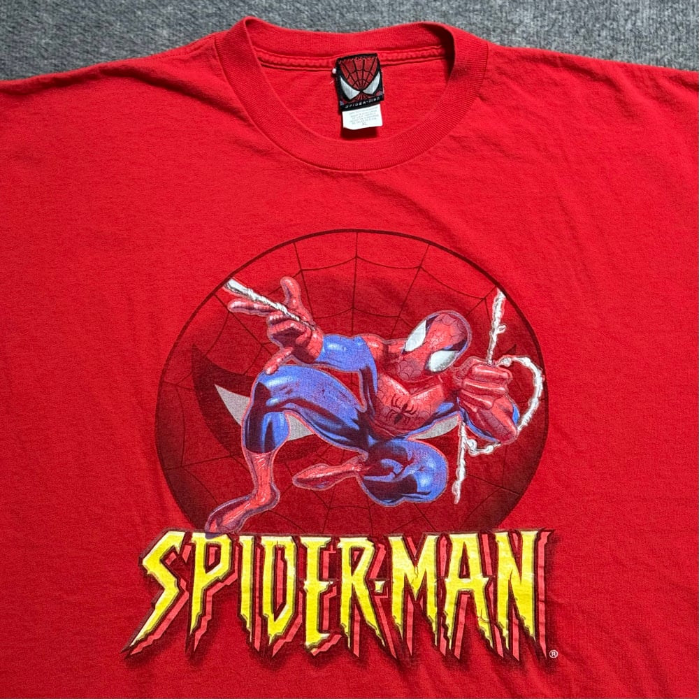 Image of 2000s Spiderman Movie Promo Graphic Tee (XL)