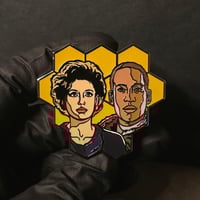 Image 2 of Be my Victim enamel pin