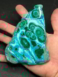 Image 2 of Malachite & Chrysocolla Polished Slab #2414