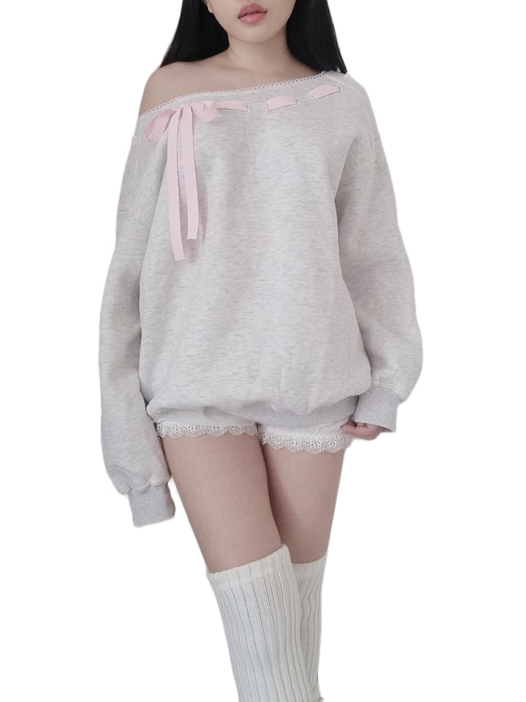 Julia Off Shoulder Sweatshirt Image 4