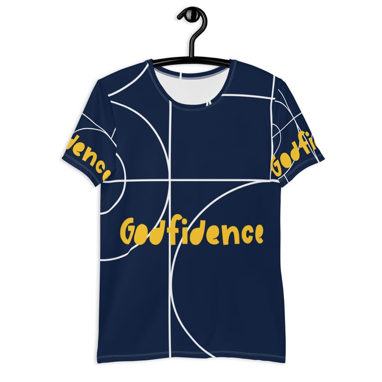 Godfidence All Over Me Men's Athletic T-shirt Image 4