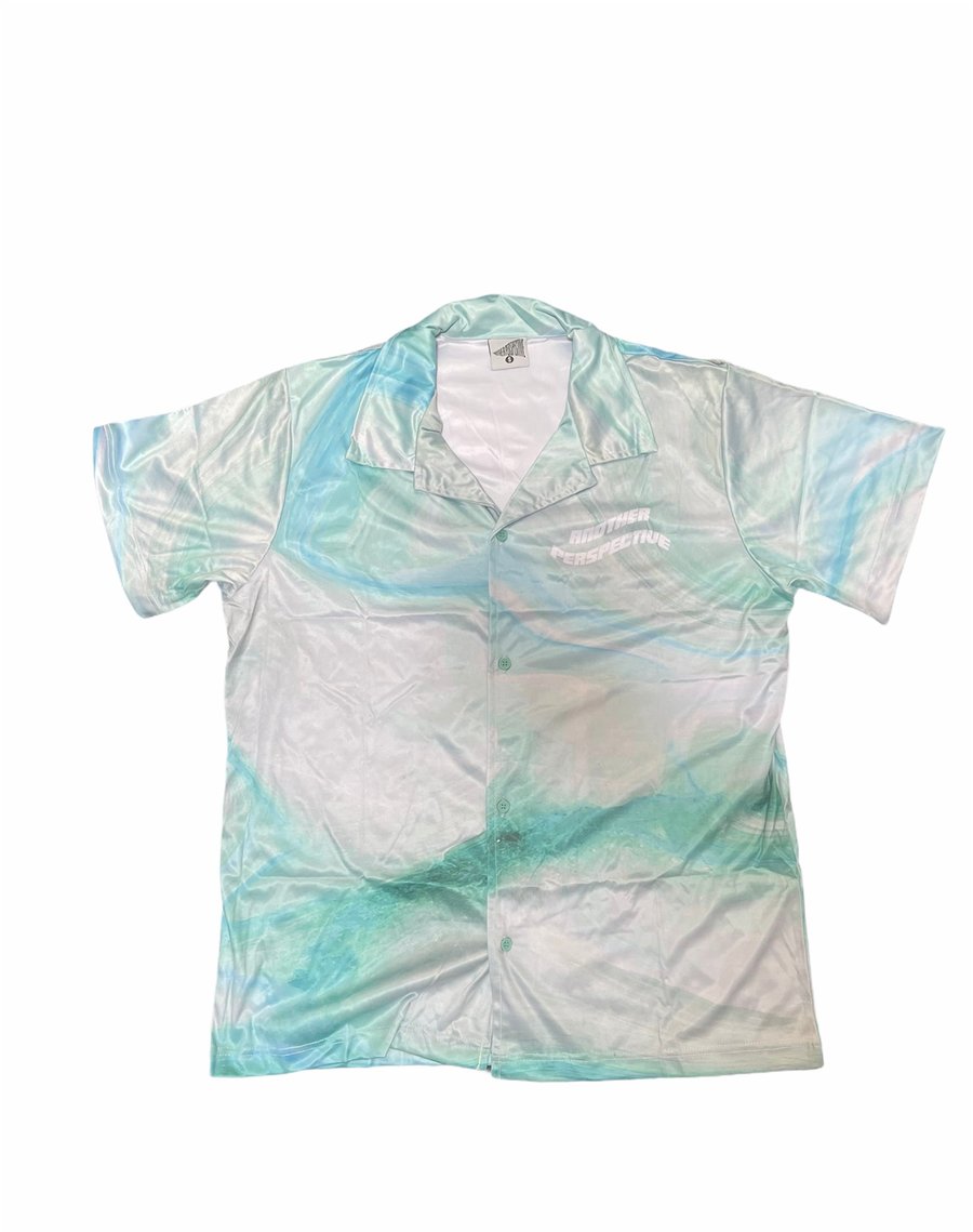 Image of Blue Marble Button-Up Shirt