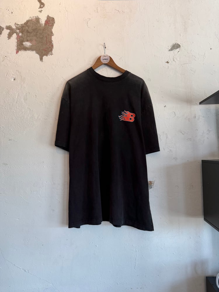 Image of Balenciaga B Flame Logo Tee