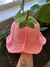Pink fairy flower bucket hat 