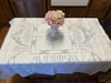 Large Linen Cloth with Lace inlay