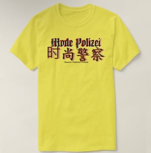 Image of Nwn: Modepatrouille Tshirt in Canary Yellow /Powder Pink 