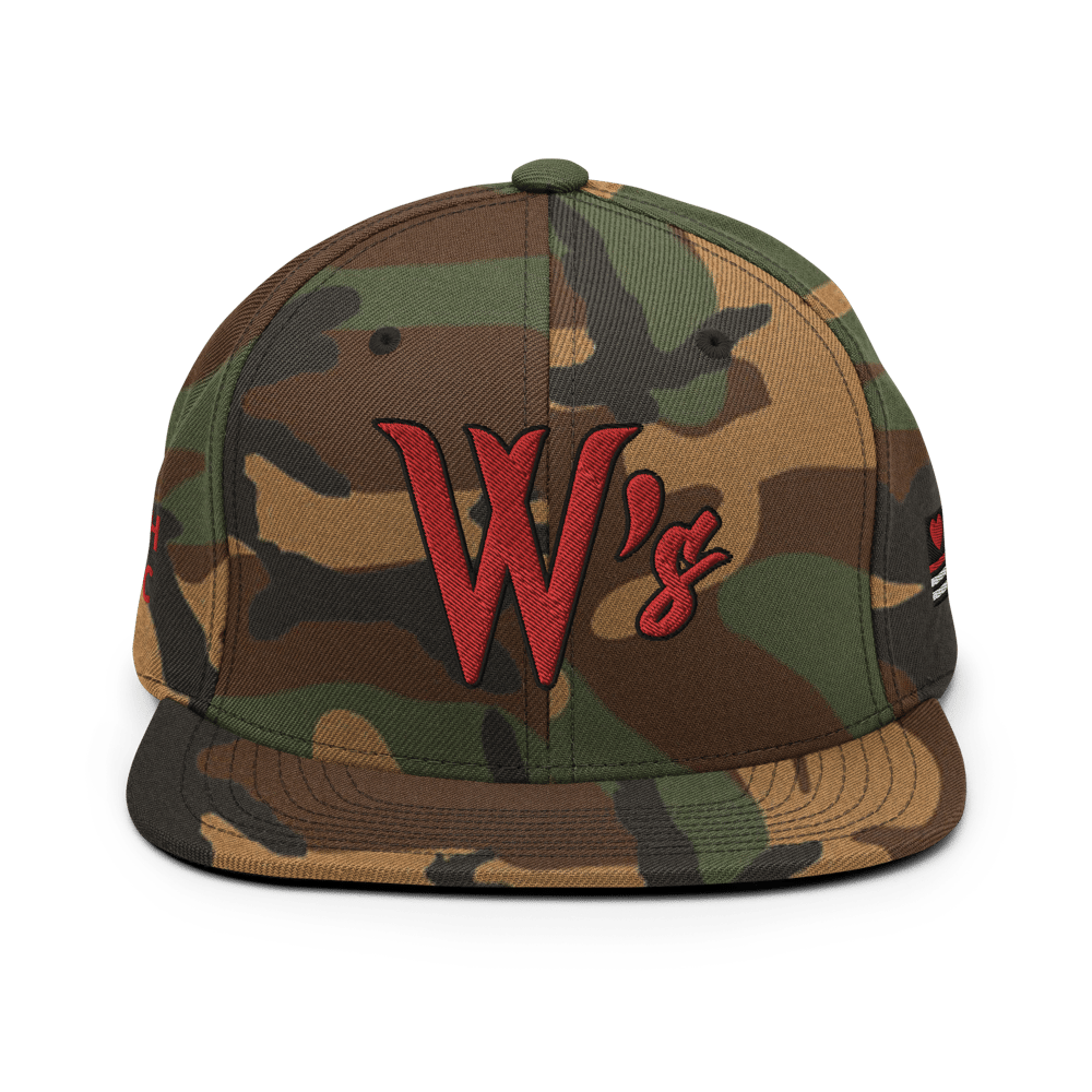 Image of Military x Cherry “W’s” Snapback Hat