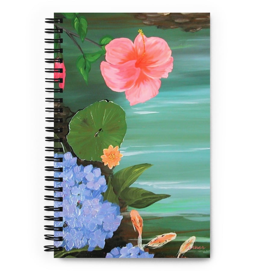 Image of Spiral notebook - Coy Pond by Esther for Studio Encanto