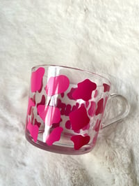 Image 2 of Cow Print Glass Mug