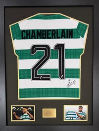 Signed Framed Alex Oxlade Chamberlain Celtic FC Shirt