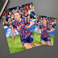 Image 3 of "The Forward" Megan Rapinoe Watercolor Print