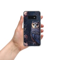 Image 8 of Baroque Style Gothic Inspired Owl Oil Painting Clear Case for Samsung®