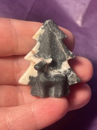 Christmas tree- pink zebra jasper 