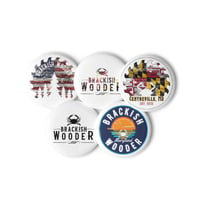 Image 2 of Brackish Wooder - Set of Pin Buttons