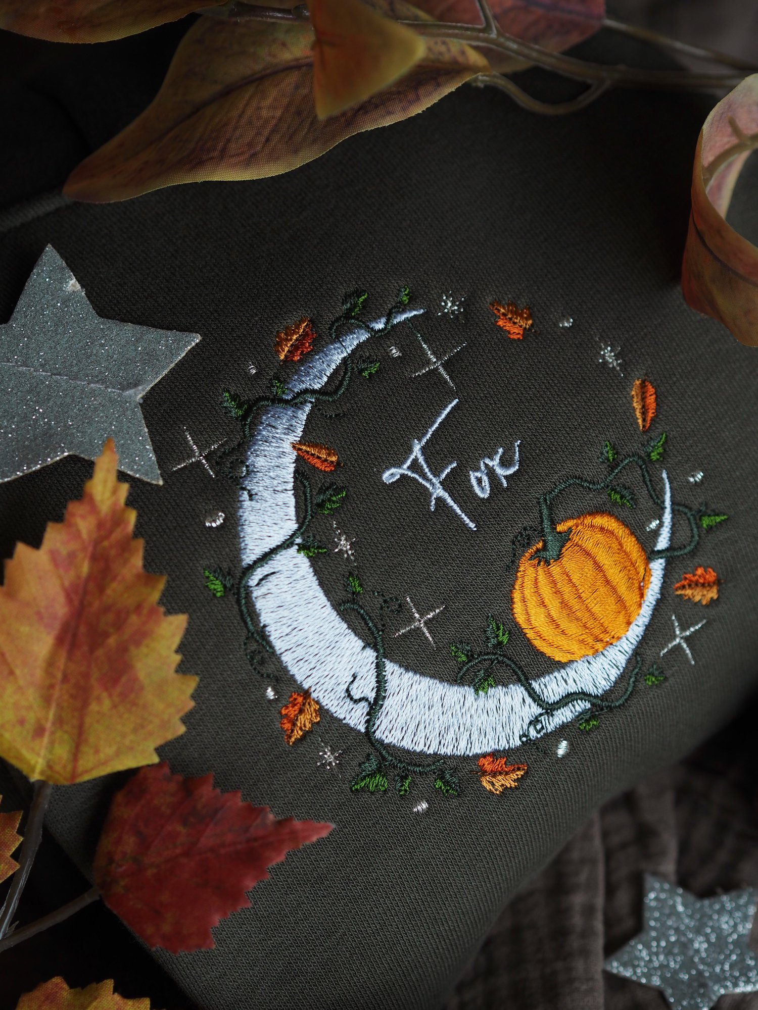 Image of ADULT Lunar Vines - Khaki Hoody