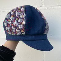 Image 2 of Vintage floral and Denim hat