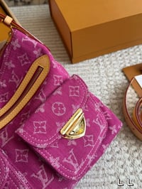 Image 6 of ĻV Vintage Denim Tote