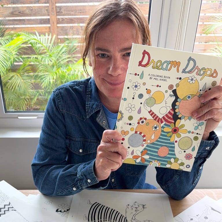 Dream Drops: A Coloring Book by Mel Kadel (PRE ORDER - Ships in Early September) Image 2
