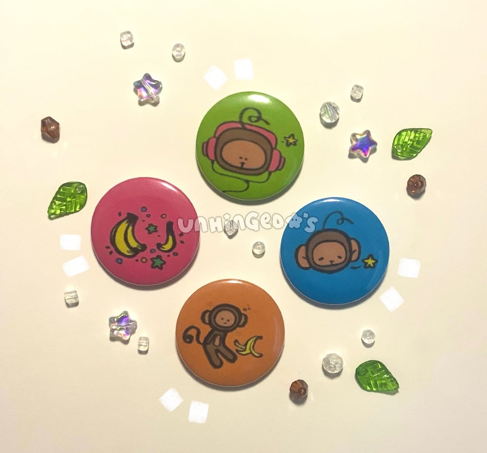 Image of silly monkey pins !! ☆𖦹°