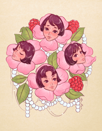 Life flowers print