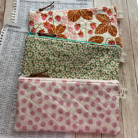 Image 6 of "Happy Friends” Small Quilted Zipper Bag