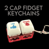 2 Cap Fidget Keychain