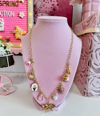 Image 2 of Paris in Spring Gold Plated Charm Necklace 
