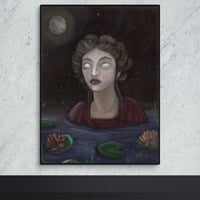 Image 1 of Canvas Print | Lady in the Lake - Oil