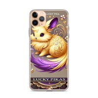 Image 2 of Clear Case for iPhone® Golden Lucky Pika Inspired By Pikaboss