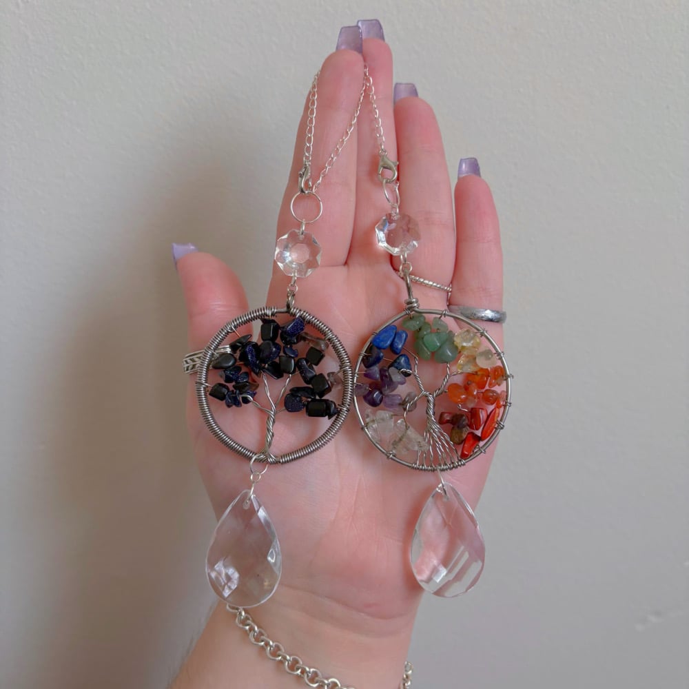 Image of tree of life suncatcher charms