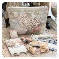 Image 5 of sewing zipper purse and needle book French lace