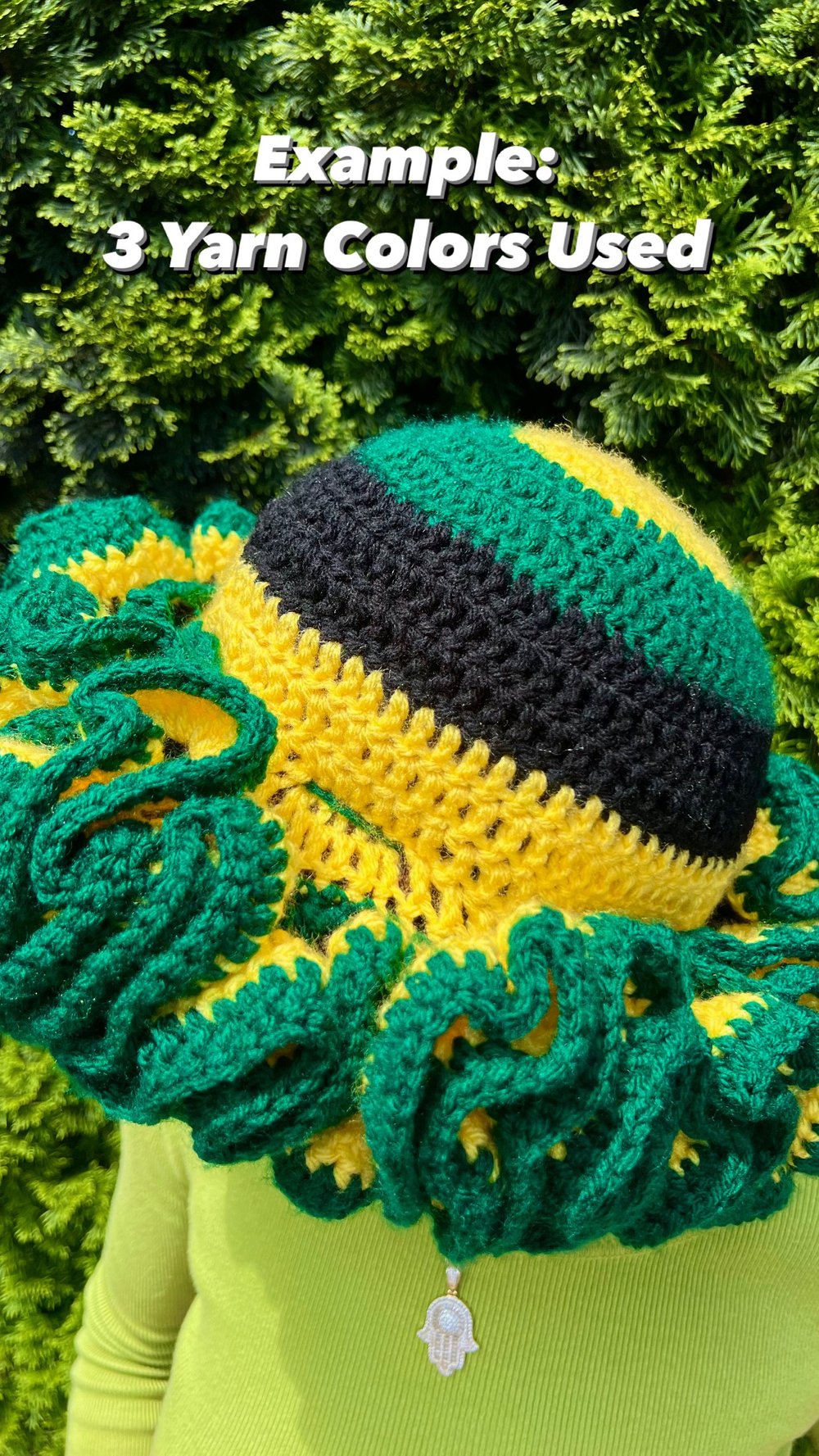 Image of Custom Crochet Ruffle Hat