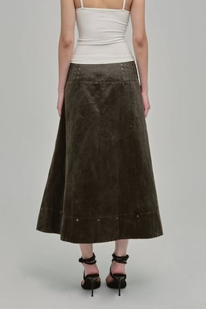 Image of GHOSTBOY - Ammo Maxi Skirt (Coal)