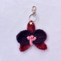 Image 1 of orchid bag charm