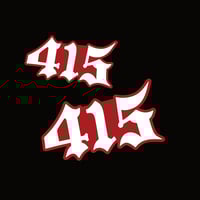 415 Sticker (Red)