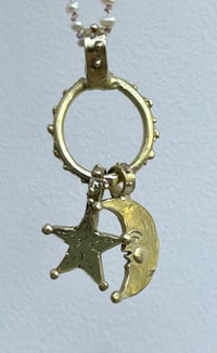 Image 2 of Moon and Star Pendant 
