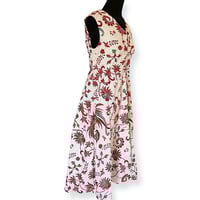 Image 4 of Vintage Handmade Tropical Print Resort Day Dress - M/L 